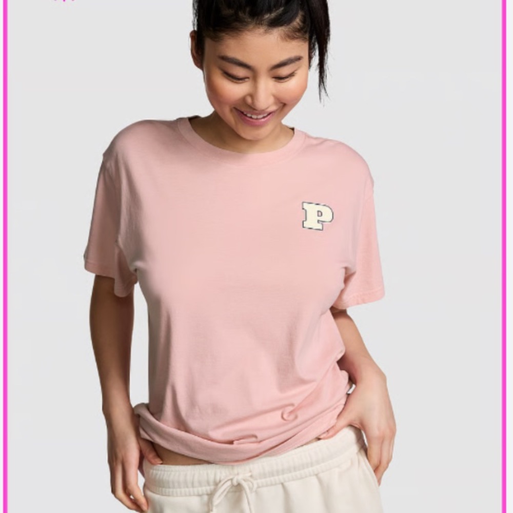 🔥🔥VS Pink Friday Ltd Edition short sleeve campus tee sz XXL NWT - Picture 2 of 7